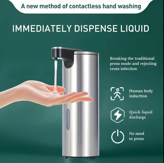 Automatic Soap Dispenser – Stainless Steel, Touch-Free, Smart Infrared Sensor